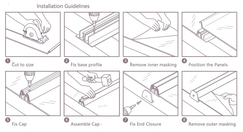 Polycarbonate roofing Installation guide