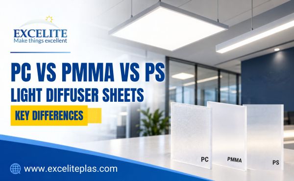 PC vs PMMA vs PS Light Diffuser Sheets: Key Differences