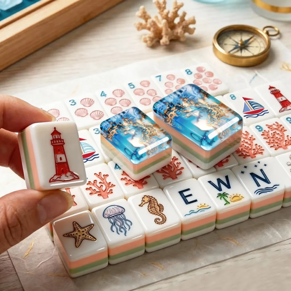 Custom acrylic mahjong tiles