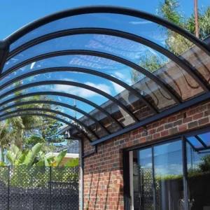 curved pergola polycarbonate roofing sheet