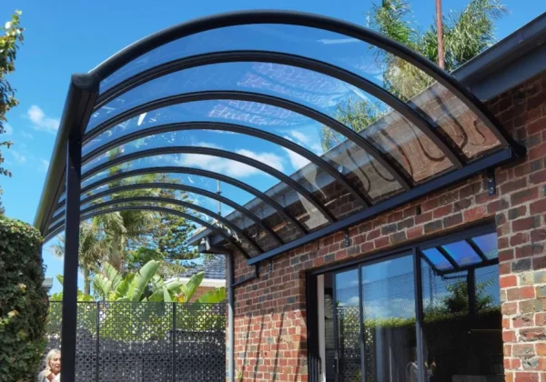 curved pergola polycarbonate roofing sheet