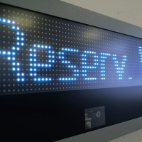 printed polycarbonate led display