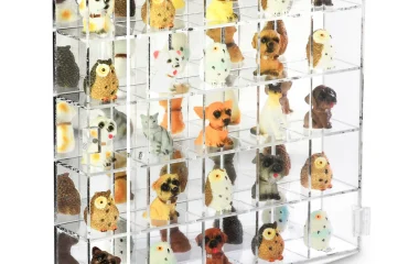 Stackable lucite display cases