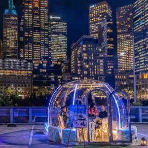 outdoor dining dome