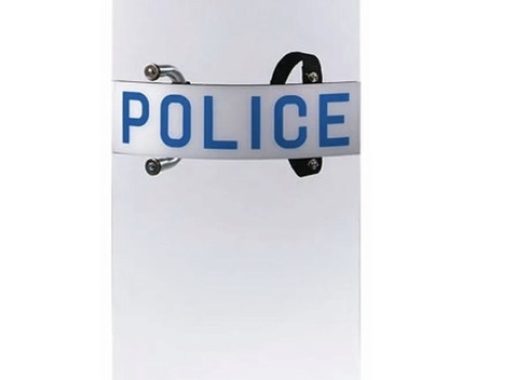 Polycarbonate police shield with printing